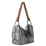 The Sak Los Feliz Hobo - Leather - Dark Silver