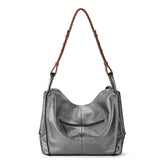 The Sak Los Feliz Hobo - Leather - Dark Silver
