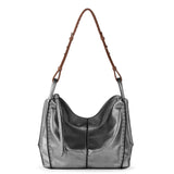 The Sak Los Feliz Hobo - Leather - Dark Silver