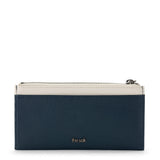 The Sak Neva Large Card Wallet - Leather - Indigo Block