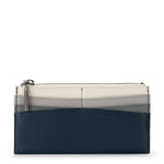 The Sak Neva Large Card Wallet - Leather - Indigo Block