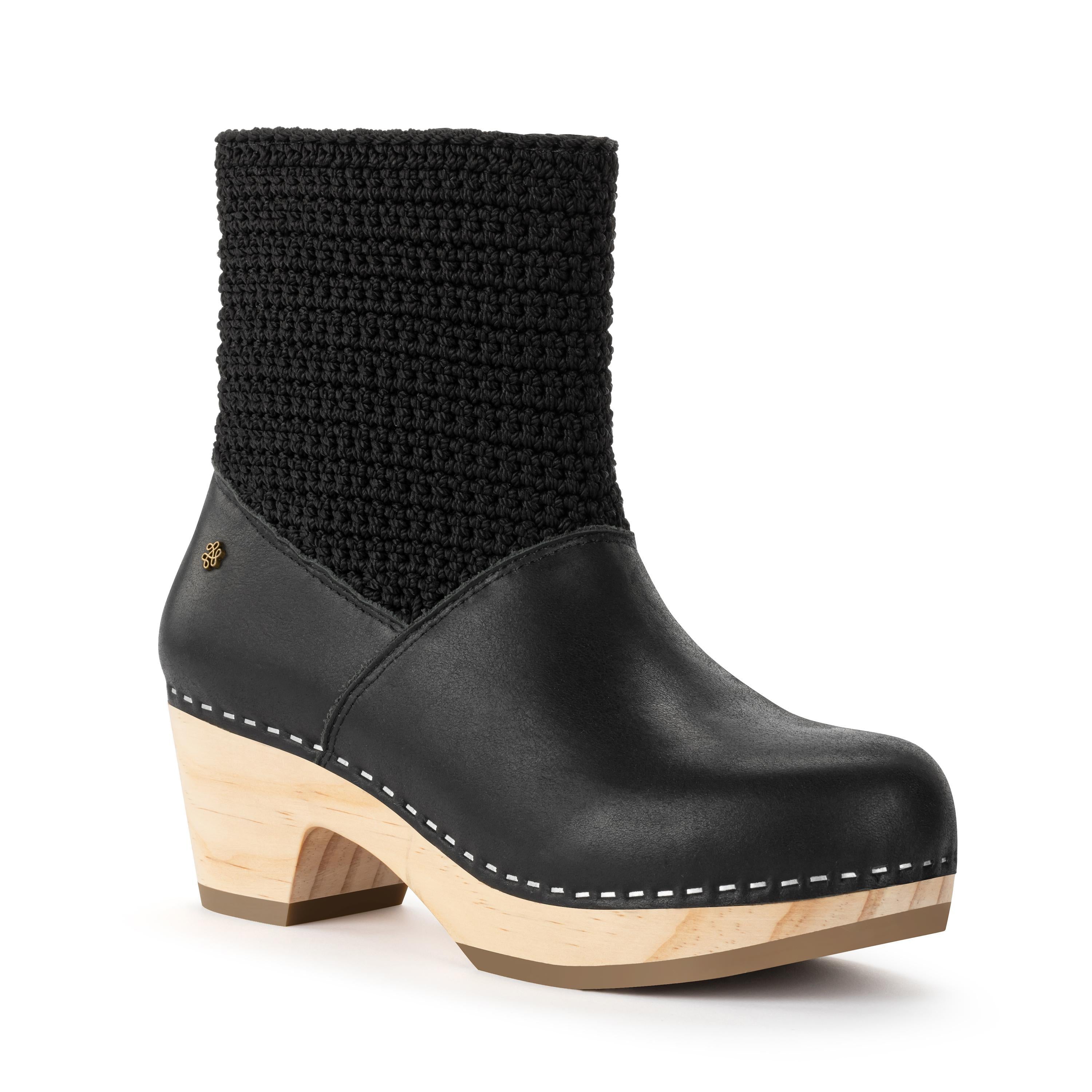 The Sak Paloma Clog Boot - Leather - Black