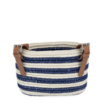 The Sak Bike Basket - Hand Crochet - Denim Stripe