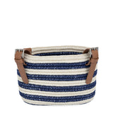 The Sak Bike Basket - Hand Crochet - Denim Stripe