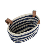 The Sak Bike Basket - Hand Crochet - Denim Stripe