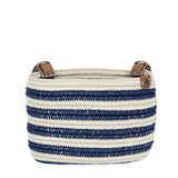 The Sak Bike Basket - Hand Crochet - Denim Stripe