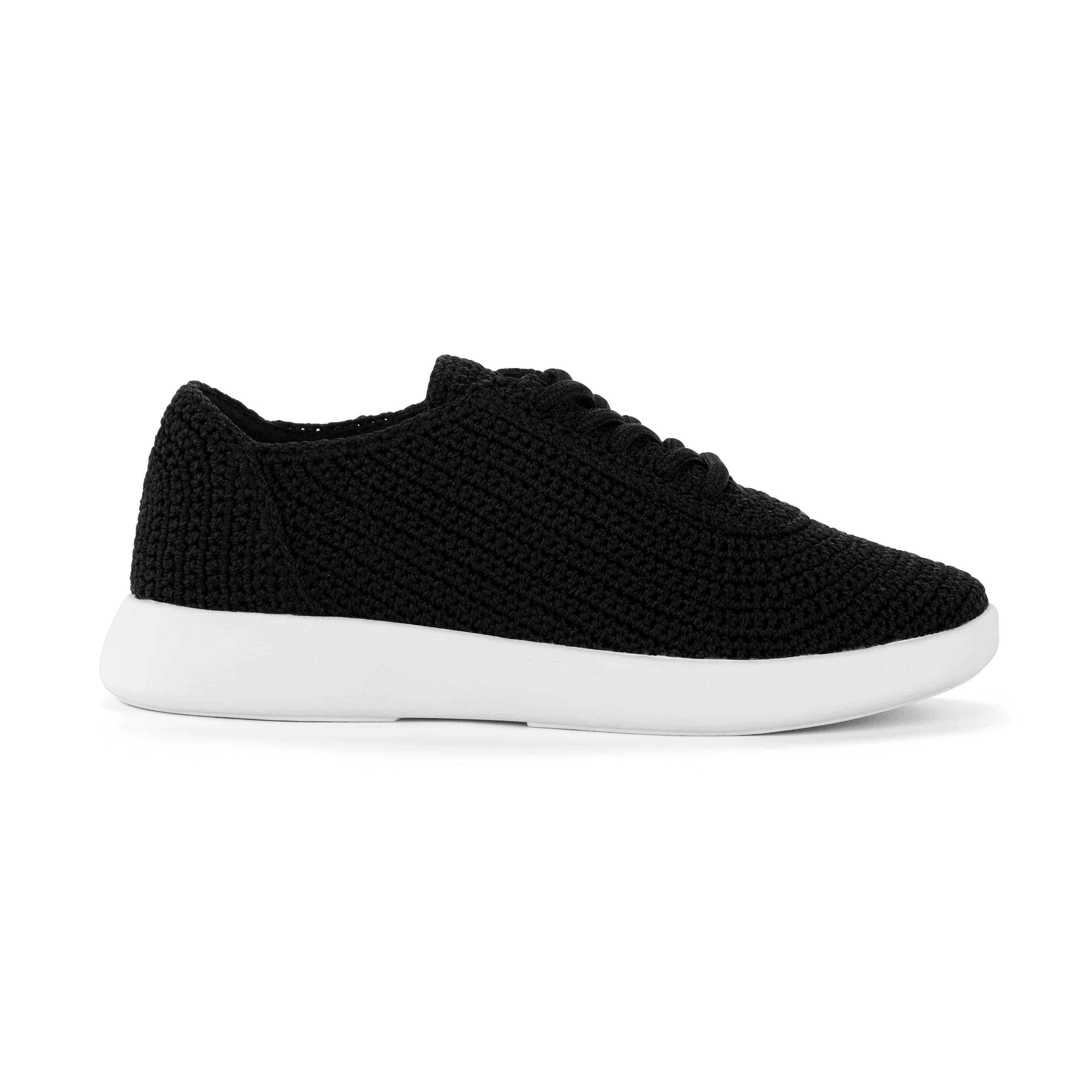 The Sak Asha Sneaker - Hand Crochet - Black