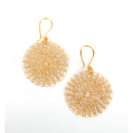 The Sak Parker Disc Earrings - Copper - Gold
