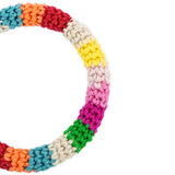The Sak Finch Bangle - Hand Crochet - Beach Stripe