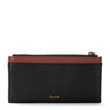 The Sak Neva Large Card Wallet - Leather - Black Block