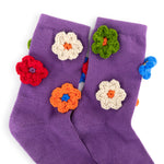 The Sak Haven Trouser Socks - Cotton - Heather Flowers