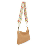 The Sak Crochet Crossbody Strap - Hand Crochet - Ecru Multi Triangles