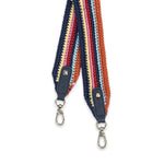 The Sak Crochet Crossbody Strap - Hand Crochet - Indigo Multi Stripe