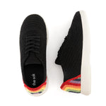 The Sak Asha Sneaker - Hand Crochet - Black Rainbow