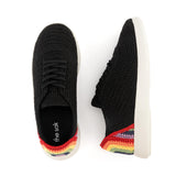 The Sak Asha Sneaker - Hand Crochet - Black Rainbow