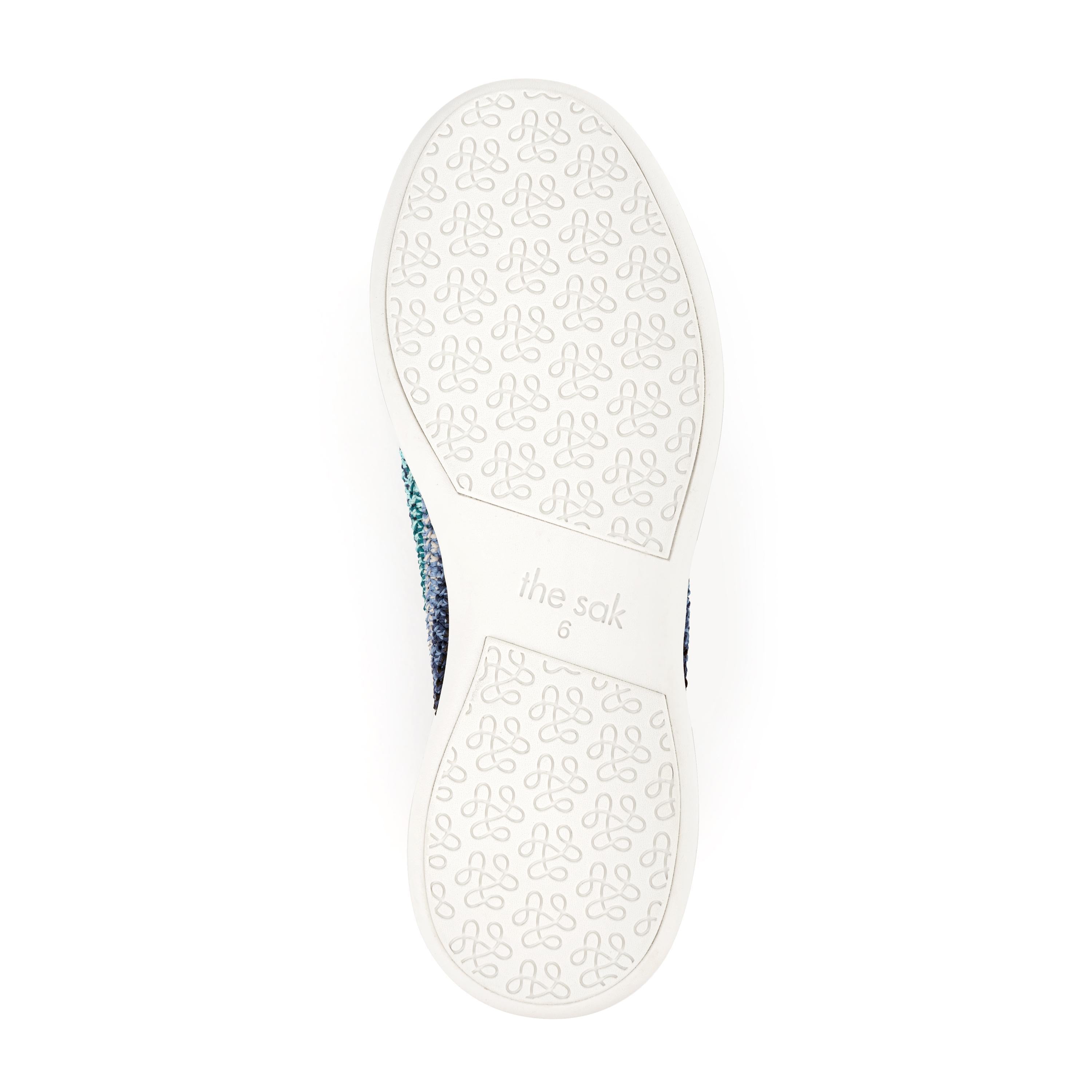 The Sak Asha Sneaker - Hand Crochet - Lapis Stripe