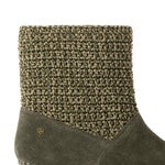The Sak Paloma Clog Boot - Leather - Moss Suede