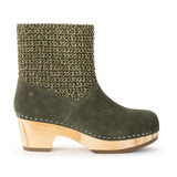 The Sak Paloma Clog Boot - Leather - Moss Suede