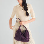 The Sak Los Feliz Hobo - Leather - Aubergine Suede