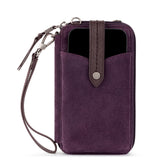 The Sak Silverlake Smartphone Wallet - Leather - Aubergine Suede