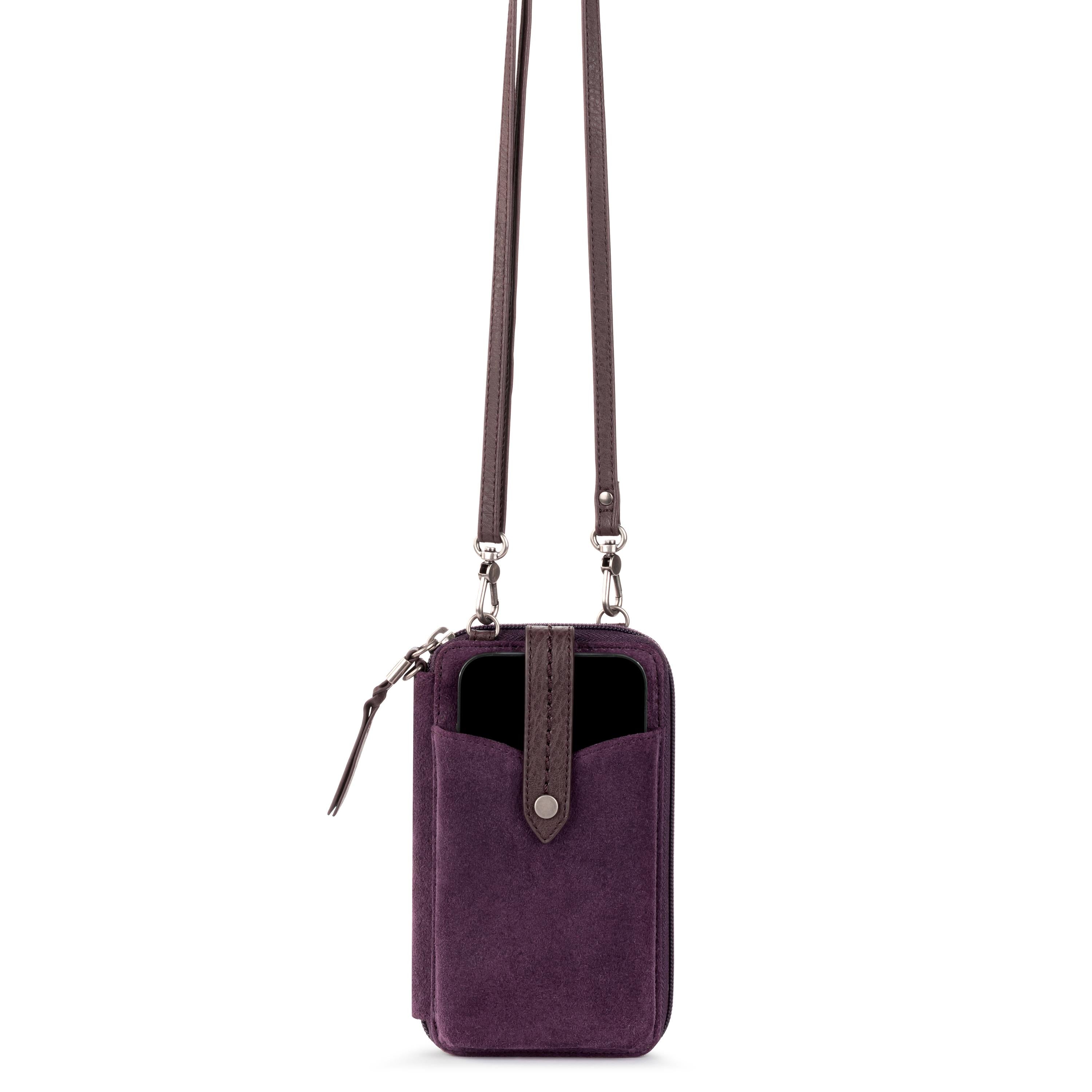 The Sak Silverlake Smartphone Wallet - Leather - Aubergine Suede