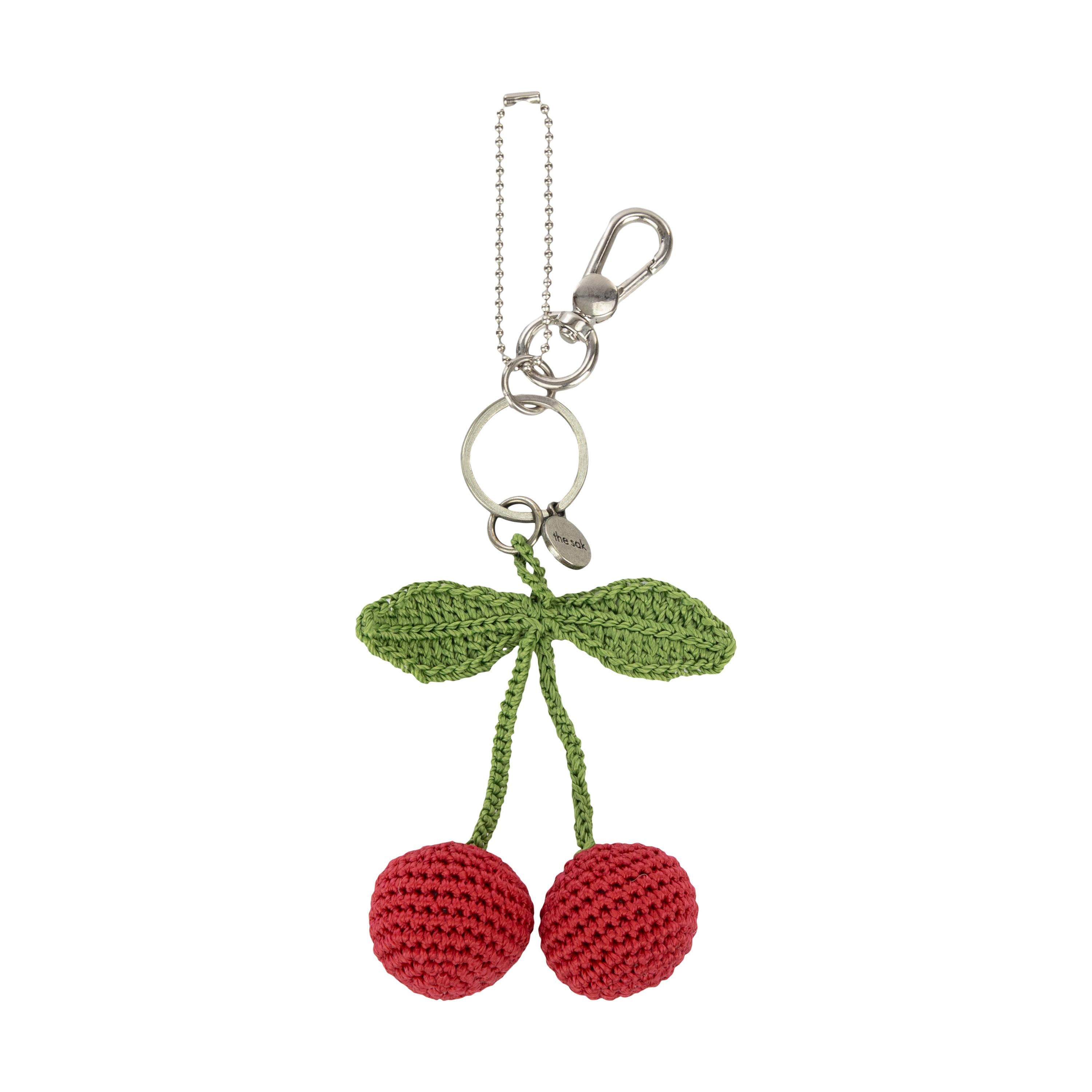 The Sak Yarnicharmz Dangle - Hand Crochet - Cherries