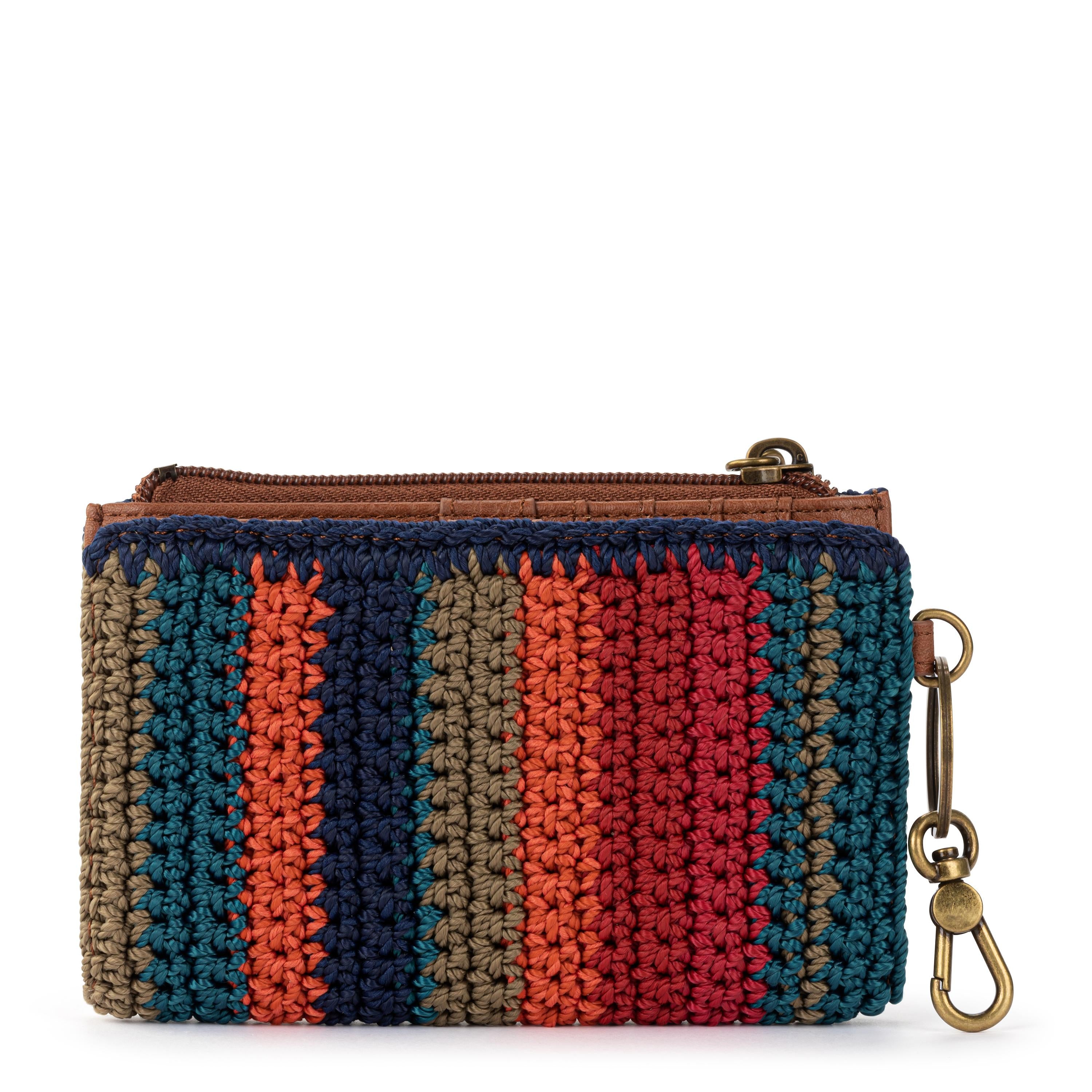 The Sak Encino Essential Wallet - Hand Crochet - Serape Stripe