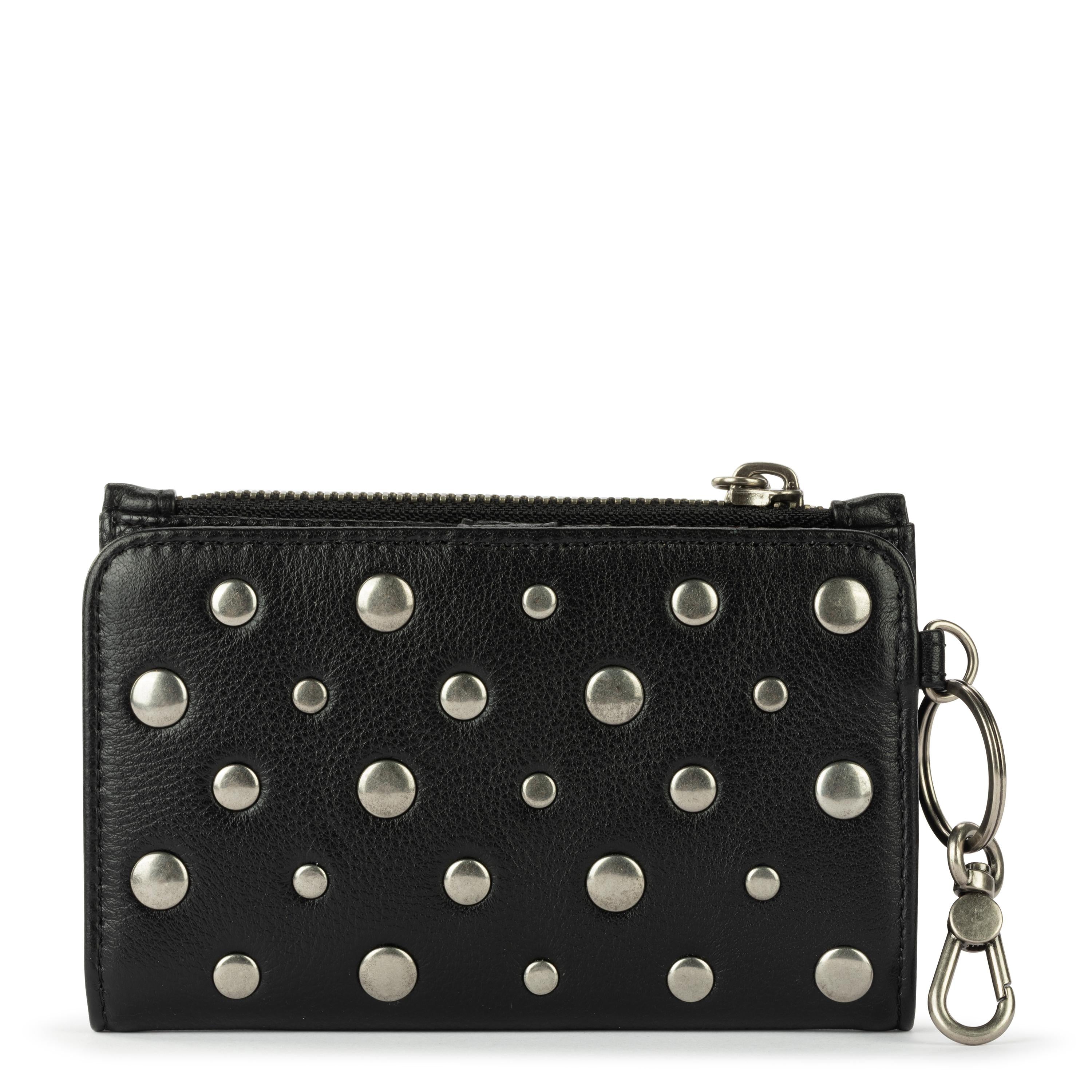 The Sak Encino Essential Wallet - Leather - Black Silver Stud