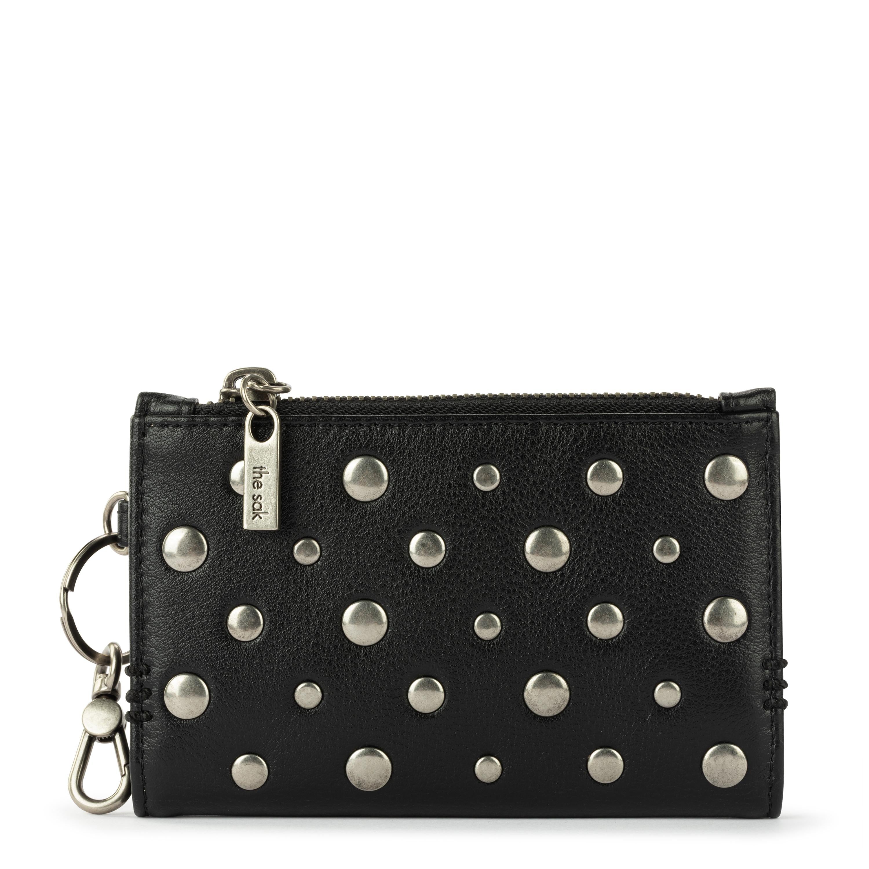 The Sak Encino Essential Wallet - Leather - Black Silver Stud