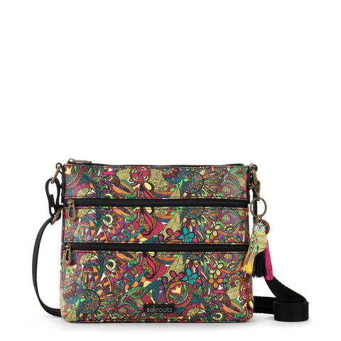 Sakroots Basic Crossbody - Canvas - Rainbow Spirit Desert