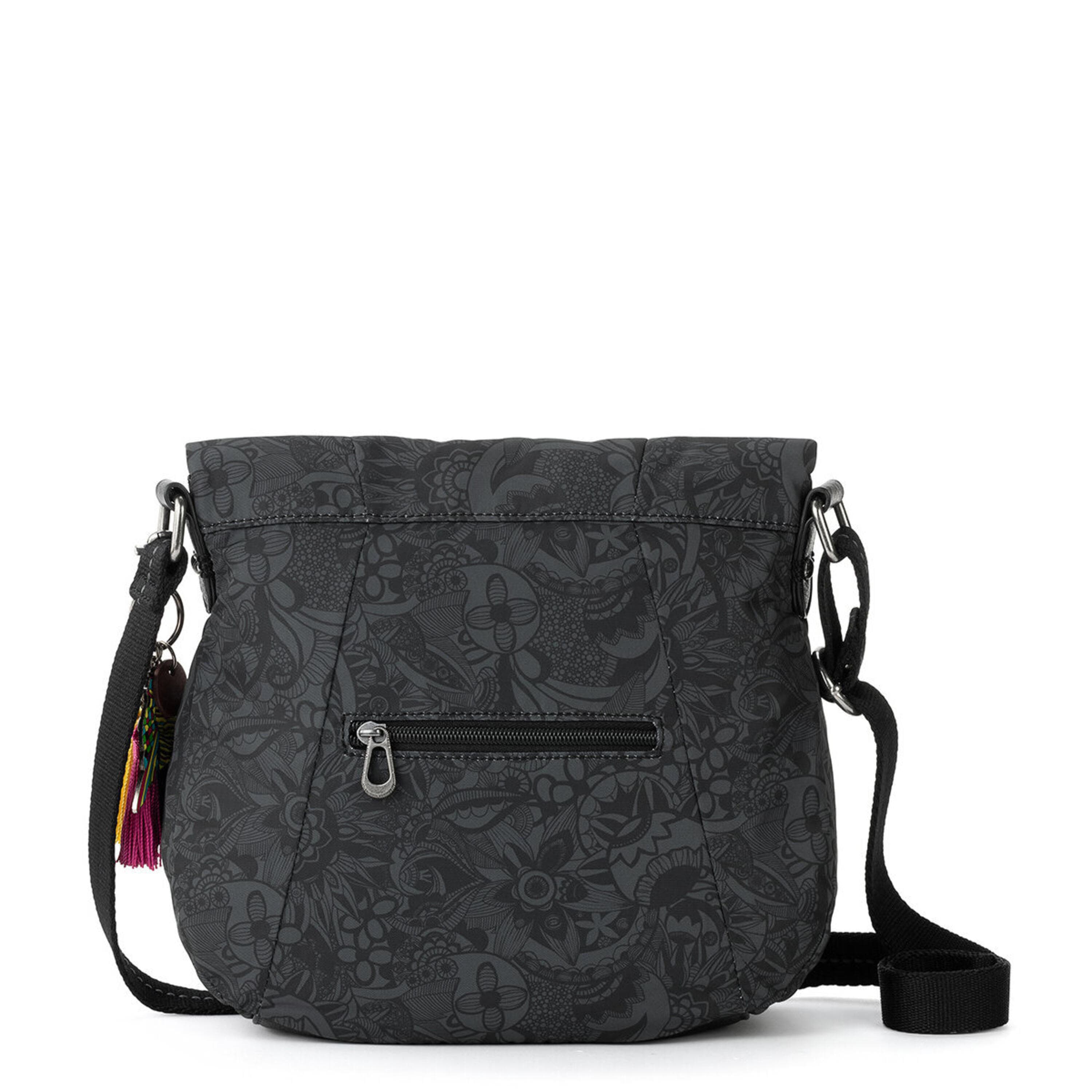 Sakroots Foldover Crossbody - EcoTwill - Black Spirit Desert