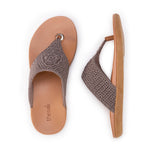 The Sak Shana Sandal - Hand Crochet - Mushroom