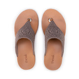 The Sak Shana Sandal - Hand Crochet - Mushroom