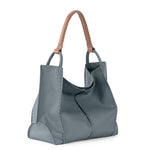 The Sak Los Feliz Large Tote - Leather - Dusty Blue