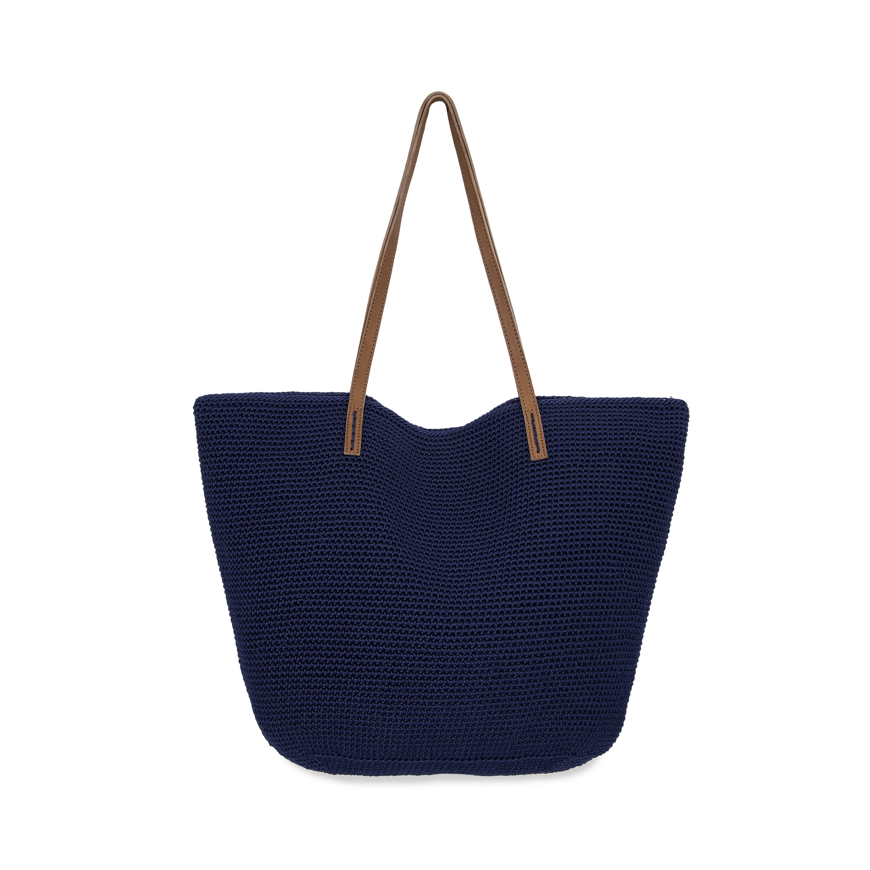The Sak Faye Large Tote - Hand Crochet - Denim