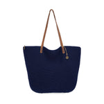 The Sak Faye Large Tote - Hand Crochet - Denim