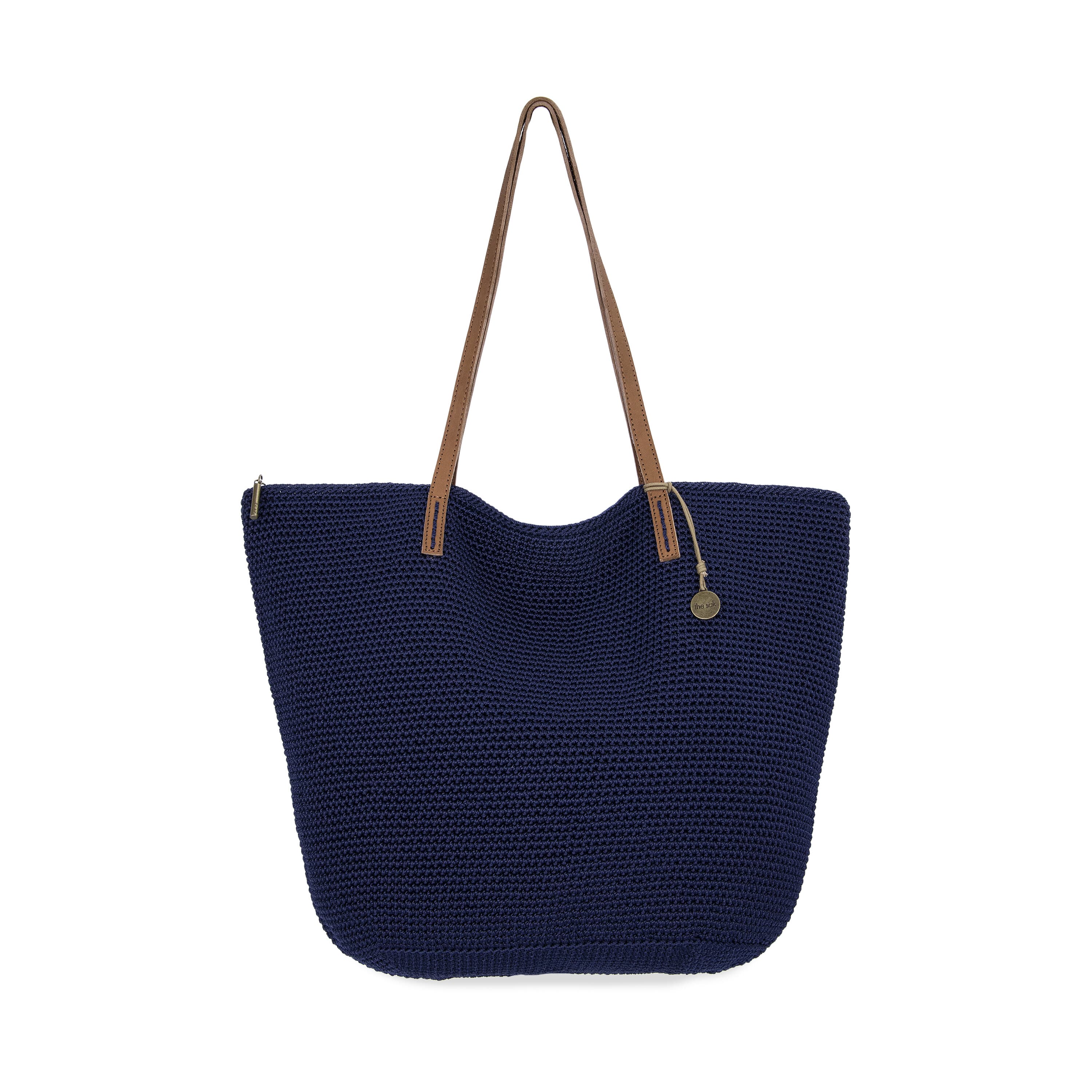 The Sak Faye Large Tote - Hand Crochet - Denim