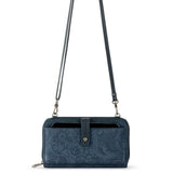 The Sak Iris Large Smartphone Crossbody - |Eco Twill - Indigo Tonal Spirit Desert|