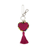 The Sak Melrose Crossbody 3 Piece Set - Hand Crochet - Ecru Pink Multi Beads
