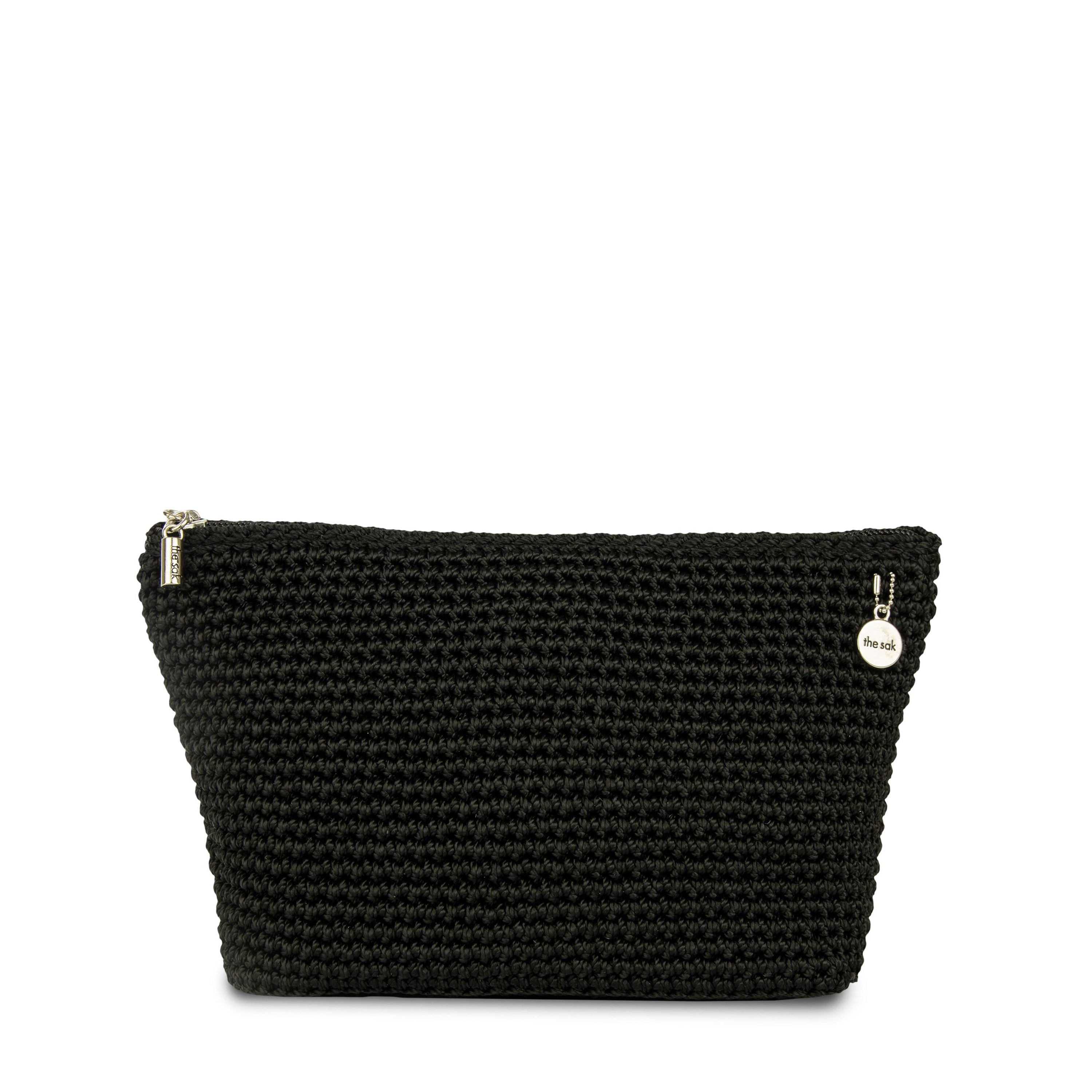 The Sak Essential Pouch - Hand Crochet - Black
