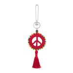 The Sak Yarnicharmz Dangle - Hand Crochet - Rocket Red Peace