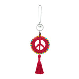 The Sak Yarnicharmz Dangle - Hand Crochet - Rocket Red Peace