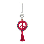 The Sak Yarnicharmz Dangle - Hand Crochet - Rocket Red Peace