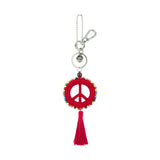 The Sak Yarnicharmz Dangle - Hand Crochet - Rocket Red Peace