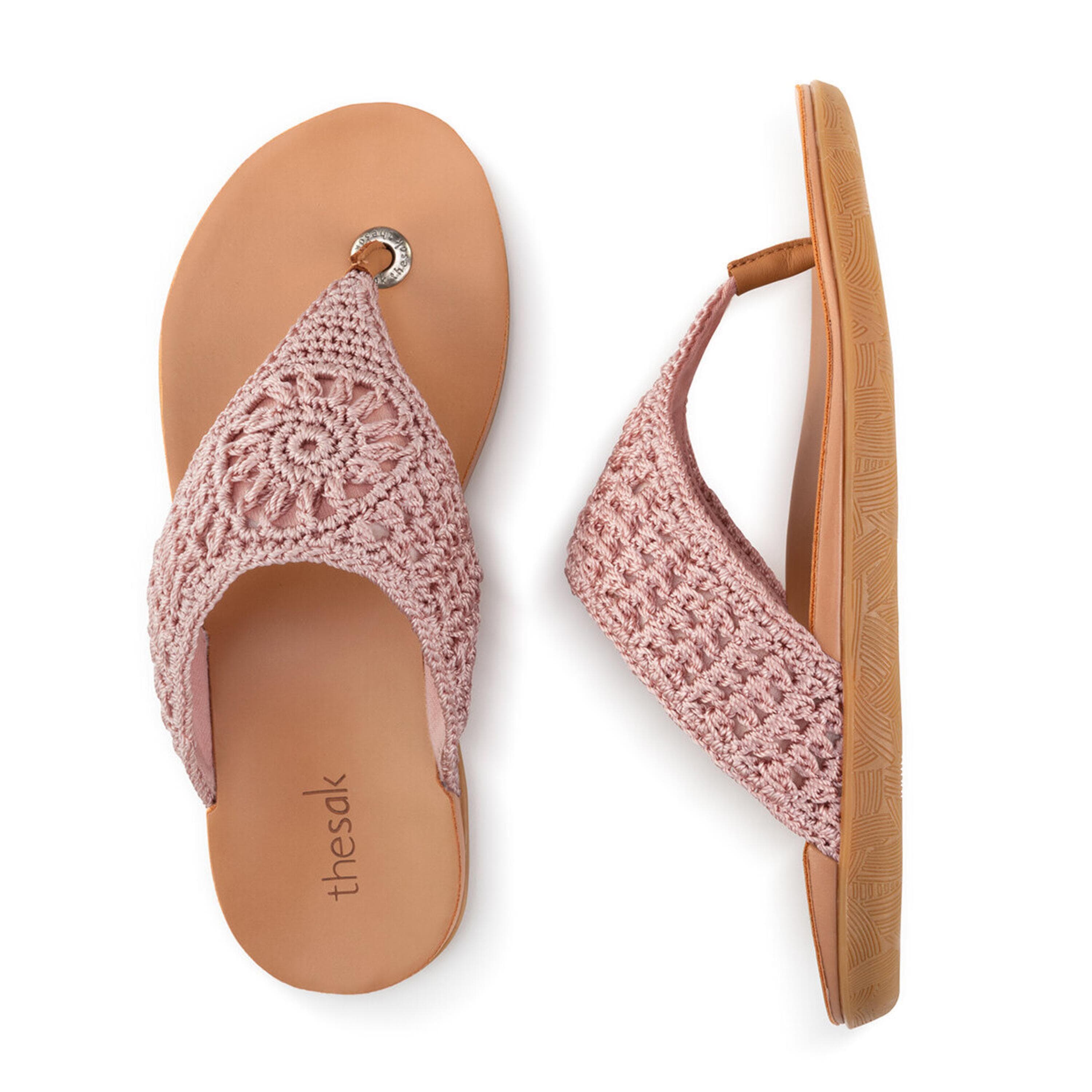 The Sak Shana Sandal - Hand Crochet - Seashell Medallion