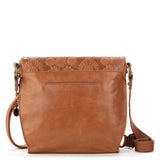 The Sak Silverlake Flap Crossbody - Leather - Tobacco Floral Embossed