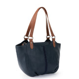 The Sak Bolinas Satchel - Leather - Indigo