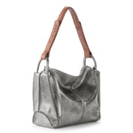 The Sak Los Feliz Hobo - Leather - Dark Silver