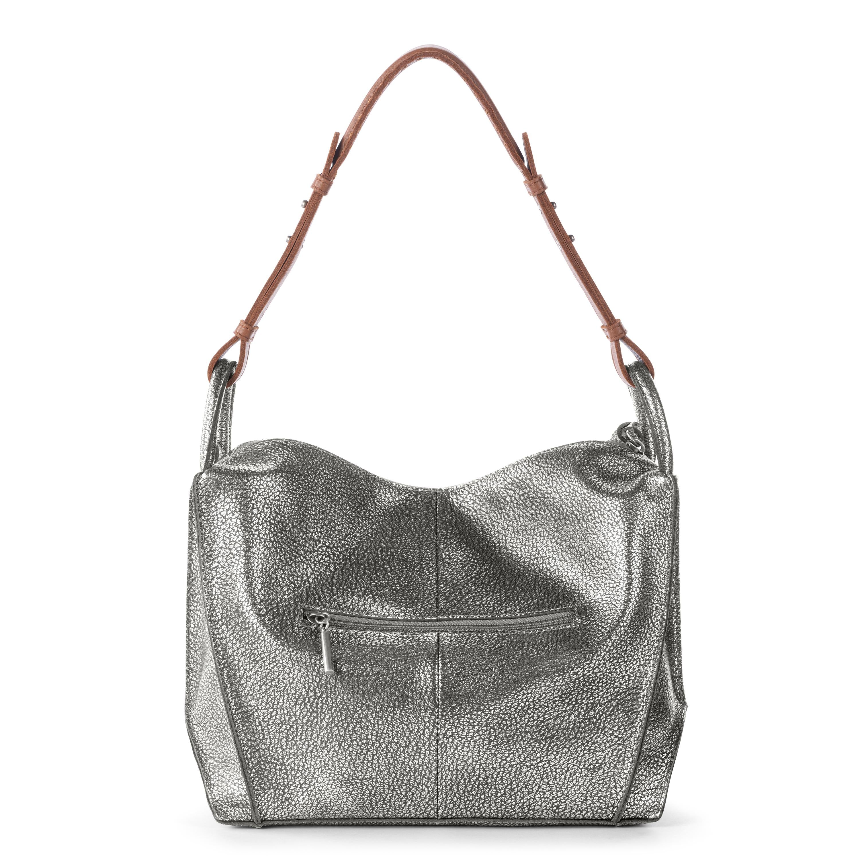The Sak Los Feliz Hobo - Leather - Dark Silver