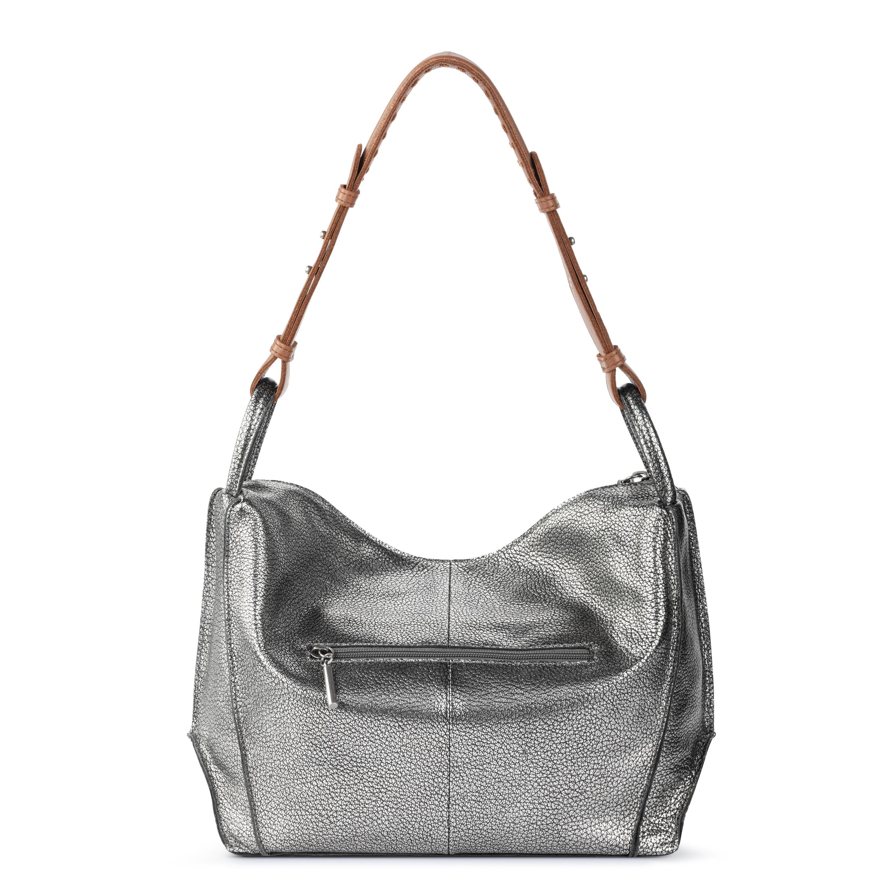 The Sak Los Feliz Hobo - Leather - Dark Silver